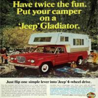 Jeep Gladiator Advertisement in July 1966 National Geographic Magazine