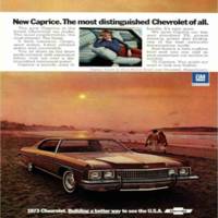 GM Chevrolet Caprice advertisement in the October 1972 National Geographic magazine