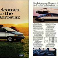 Ford Aerostar advertisement in the July 1986 National Geographic magazine